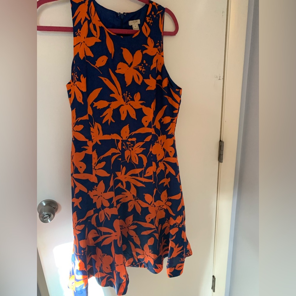 Jcrew fitted floral dress
